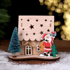 New Year's decor with backlight 