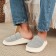 Male slippers, size 40-41, gray color