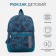 Baby backpack on lightning, external pocket, turquoise color