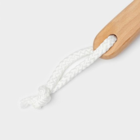 Body washcloth with a handle of a share, 50 g, white color-4