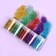 Sparkles for decor, small, set of 32 jars, in PVC - box, multi -colored