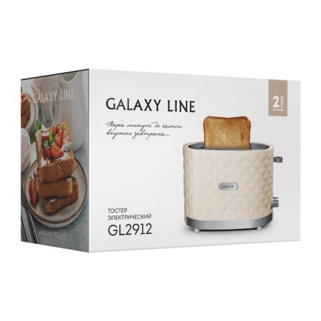 Toster Galaxy GL 2912, 1200 W, 7 fry modes, 2 toasts, beige-6