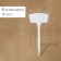 Garden signs for marking, 20 cm, set 10 pcs., Plastic, white, Greengo