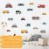 Interior color sticker "City transport" 30x60 cm