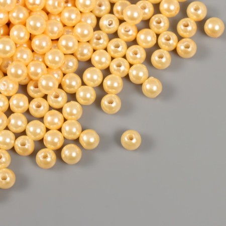 Set of beads "Pearls" D 6 mm, 250 gr, beige-1