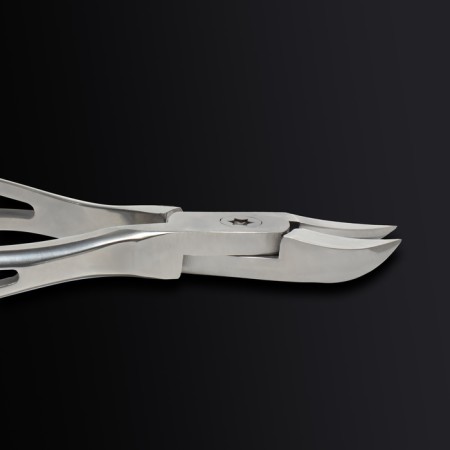 Pedicure nippers "Premium", hidden spring, 13 cm, blade length - 16 mm, silver color-9