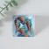 Souvenir glass pyramid "I carry light" 6x6x6 cm