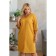 Female dress, size 48, mustard color