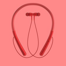Sports headphones Wi-H700, wireless, vacuum, Tue 4.2, microphone, 100 mAh, red