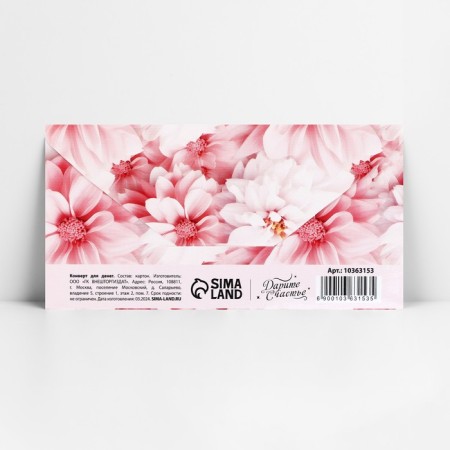 Money envelope "Gift for you", 16.5 x 8 cm-1