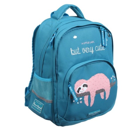 School Bruno VisConti, 40 x 30 x 19 cm, ergonomic back, Pink Sloth, Penal as a gift-1