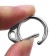 Metal carbine "Circle", D = 14 mm, 22 × 15 mm, 10 pcs, silver color