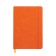 Leduced Diary A5, 140l, Cage, leatherette, elastic band, black cut, orange