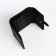 Women's wallet on the button, black color
