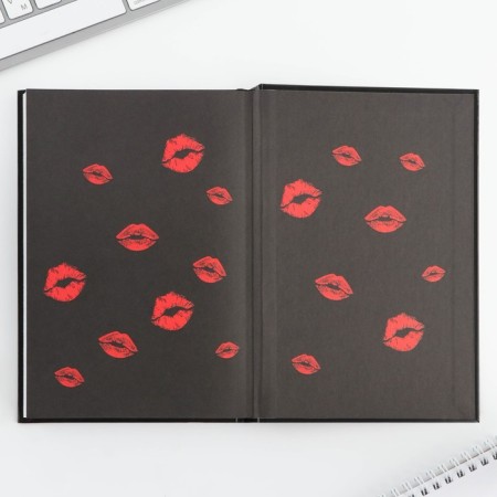 Creative diary, solid cover A5, 120 L "Red lipstick"-10