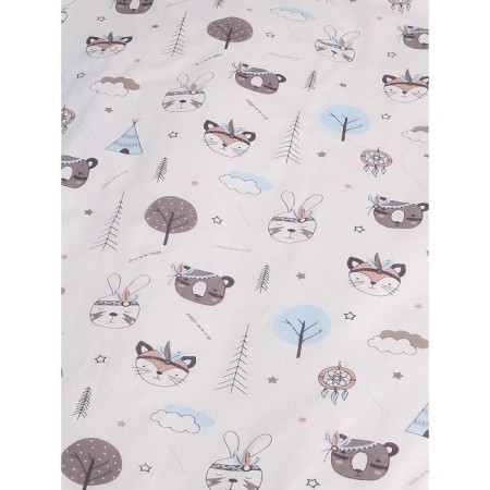 Set in a crib, 15 items, prints Indians, calico-6