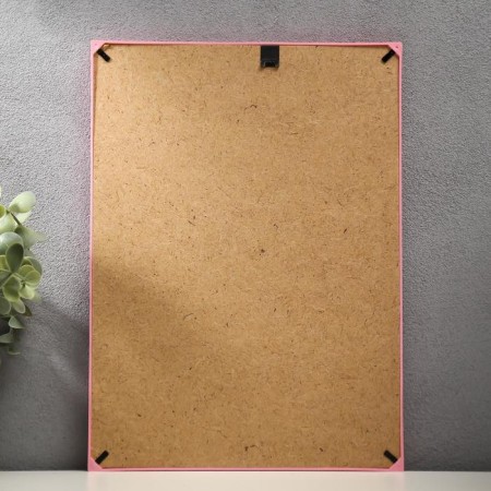 Photo frame plastic L-1 21x30 cm pink (plastic screen)-1