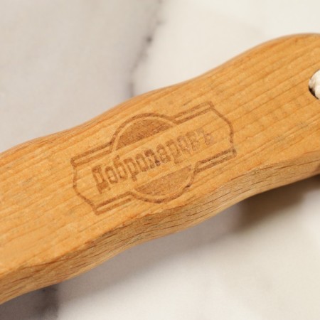 Massage brush with a long handle, artificial bristles "Dobroparov" 38.5cm x 8cm x 4.5cm-8
