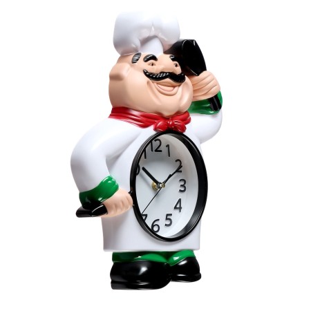 Watching interior hours, for the kitchen "Chef", smooth move, 33 × 24.5 cm, dial d-14 cm-1