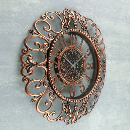 Wall clock, series: interior, "hadi", discrete move, d-40 cm-1