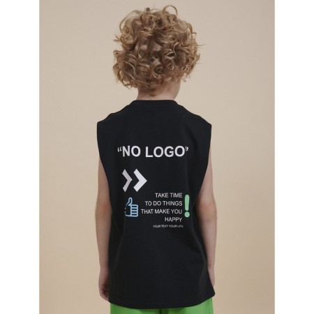 T -shirt for boys, height 116 cm, black color-11