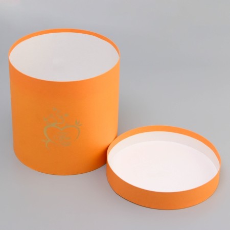 Gift Gift Round, with embossing "You are in my heart" Orange 21*21*21cm-5