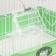 Poultry cell equipped BD-1/4F, 30 x 23 x 39 cm, green