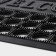 Rug of harassed cellular shares, 39.5 × 59 cm, black color