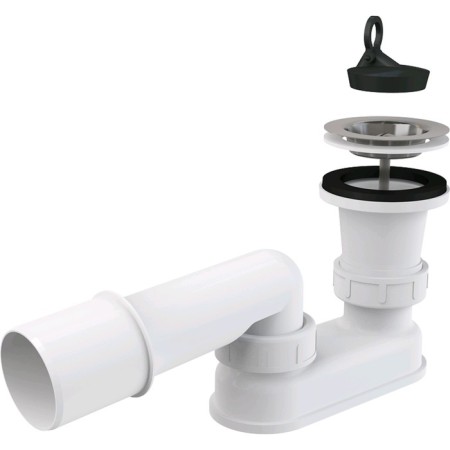 Siphon for the pallet ALCAPLAST A461-50, with a drain hole D = 50 mm, with a water plant