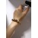 Bracelet Pearl "Margery" owl, white color in gold, d = 6.5 cm