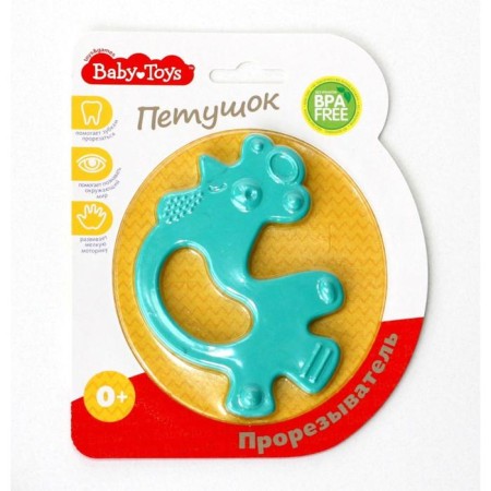 Silicone teether "cockerel", color mix-3