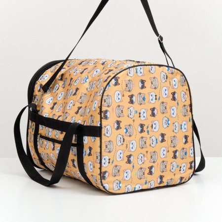 Animal Obel Bag "Sherwood Cats" No. 2, 40x30x35 cm, gray design-5