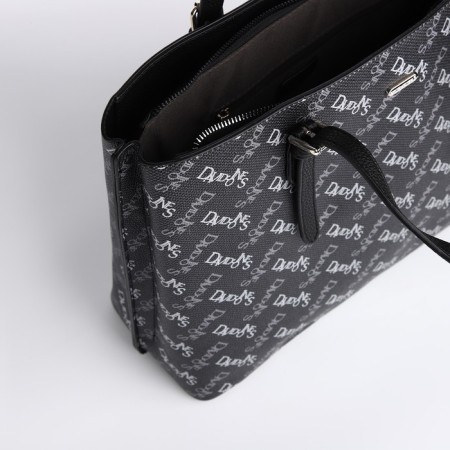 Women's bag on the zipper David Jones, black color-4