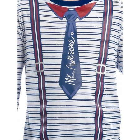 Longslit for the boy Pelican, height 140 cm, white color-3