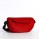 Youth bag with zipper, red color