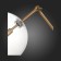 ST LUCE bedside lamp. SL1205.304.01. Sandro. 1x5 watts, G9, 4000k, 20.5x40x75 cm, brass color