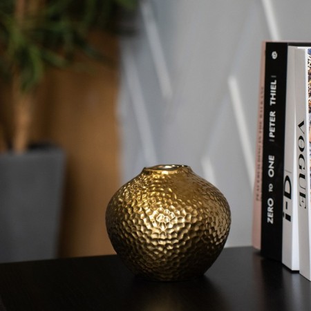 Decorative vase "Ethno", 150 × 150 × 130 mm, gold color-1