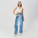 Women's jeans minku Blue color, size 50