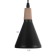 Siville chandelier 1x40W E27 Black 12.5x12.5x120cm