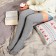 Women's stockings from Mongolian wool without drawing, gray color, size 23-25