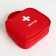 Cosmetic bag with lightning, red color