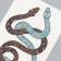 Tattoo on the body color "Two snakes. Heavenly patterns" 10.5x6 cm