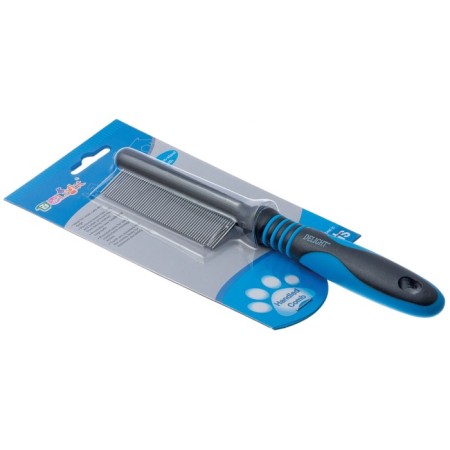 Delight comb, with rings, 56 teeth 20 mm, black and blue-5
