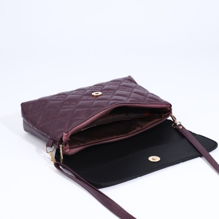 Magneta bag, long belt, purple color-7