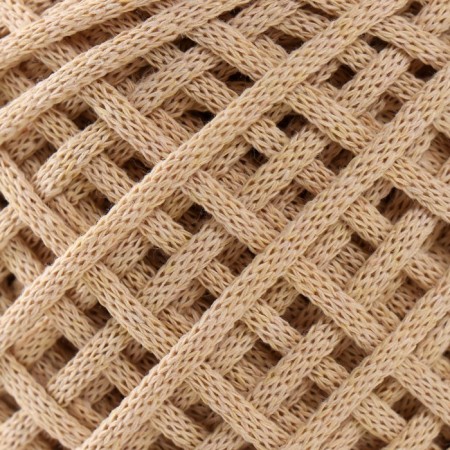 Cotton cord 3 mm 220m/240 ± 5 g gradient "Summer" (cookies/white)-2