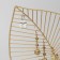 Monster on a stand decorations 14 × 6 × 27.5 cm, color gold