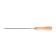 Tundra file for chains with a step 1/4 ", round, y10, wood. Handle, d = 4 mm, No. 3, 150 mm