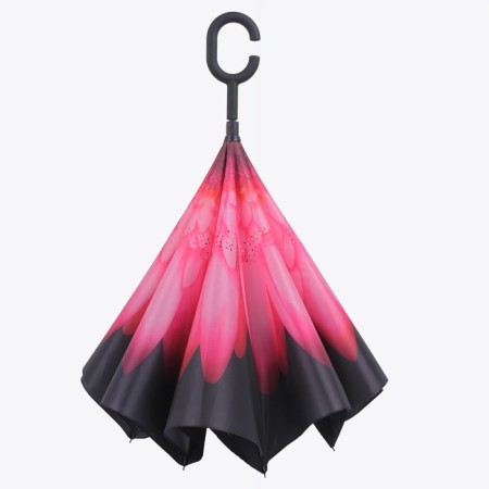Umbrella - on the contrary, "flowers", mechanical, 8 spokes, r = 53 cm, color mix-12