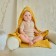 Toward Corner Muslim crumb I, 75x75 cm, mustard color, 100% cotton, 3-p, 180 g/m2