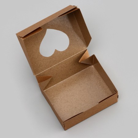 Folding box "Hearts", craft, 10 x 8 x 3.5 cm-3